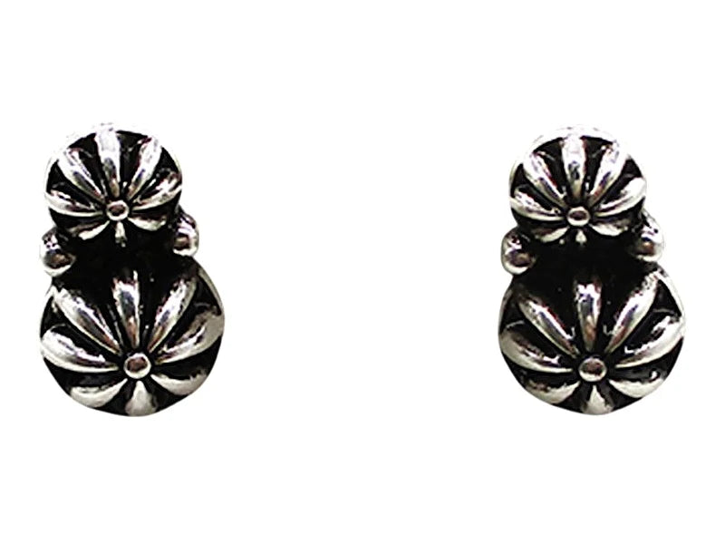 Capella Fashion Silver Double Burst Earrings