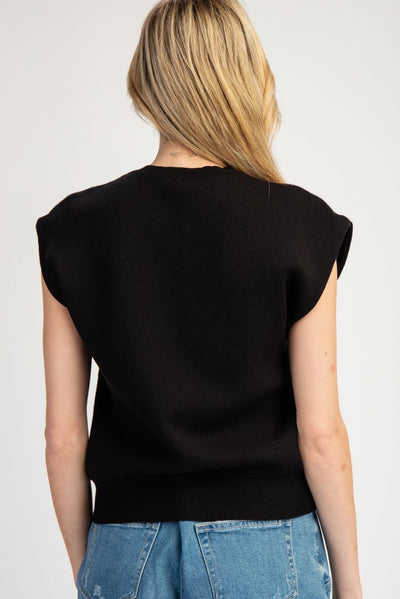 Kate Sleeveless Sweater Top