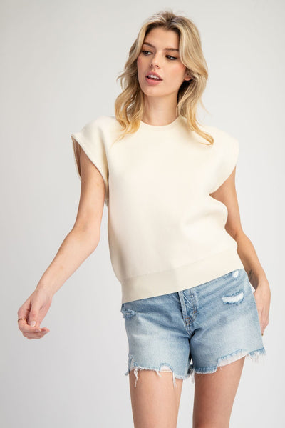 Kate Sleeveless Sweater Top