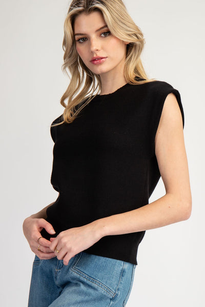Kate Sleeveless Sweater Top