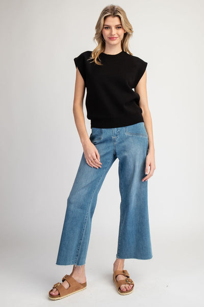 Kate Sleeveless Sweater Top