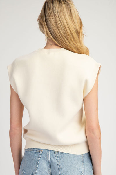 Kate Sleeveless Sweater Top