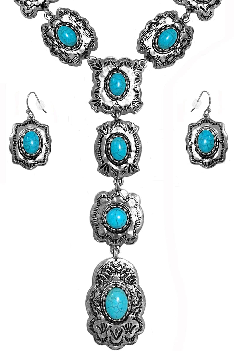 Nova Concho Stone Y Necklace Or Earrings