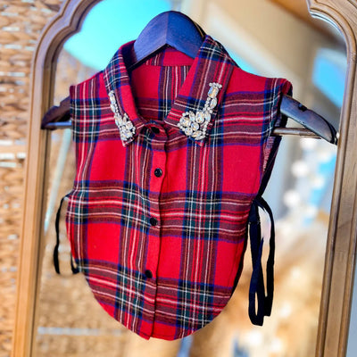 The Button Up Dicky - Cushion Rhinestone