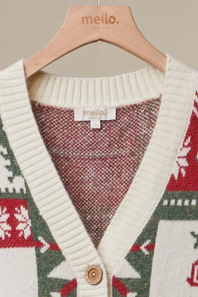 Christmas Holiday Pattern Cardigan