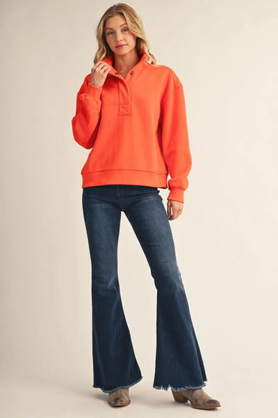 Kaylynn Fleece Lined High Neck Pullover