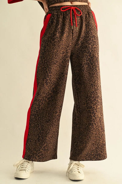 Abrava Leopard Side Stripe Pant