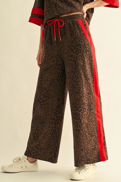 Abrava Leopard Side Stripe Pant