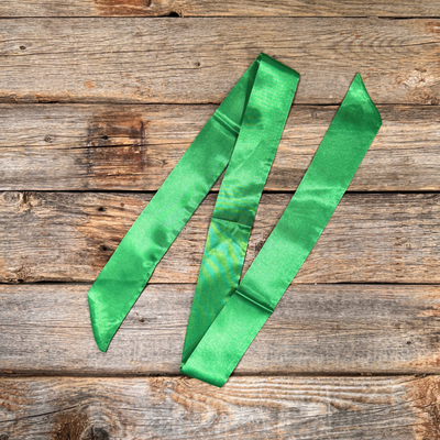 Green Western Skinny Mini Wild Rag Scarf