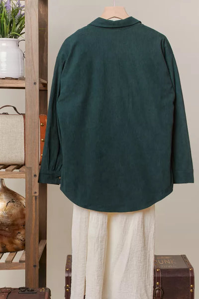 Dark Green & Tartan Plaid Reversible Jacket