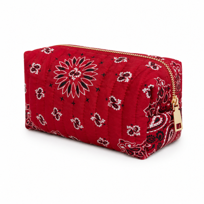 Ellison+Young Bandana Cosmetic Case, Everyday Travel Pouch
