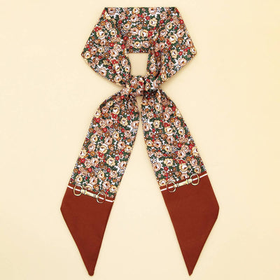 Chic Floral Letter Twilly Scarf Gift Wrap