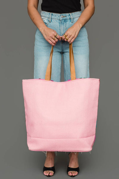 Pink & Multicolored Fa La La Tote