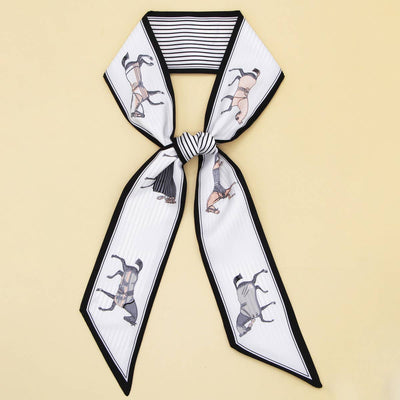 Chic Floral Letter Twilly Scarf Gift Wrap
