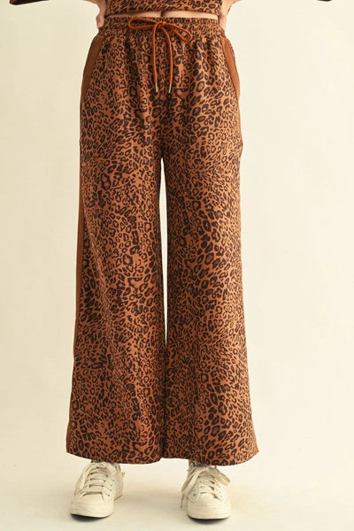 Abrava Leopard Side Stripe Pant