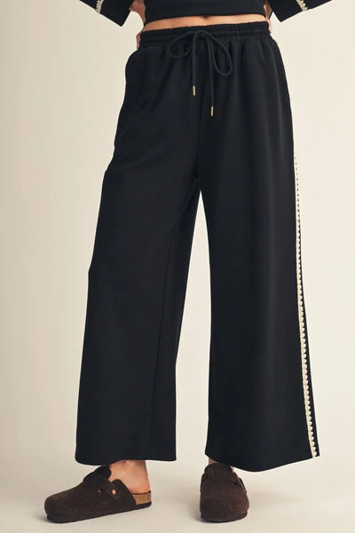 Drop Shoulder Casual Sweatshirt & Pants