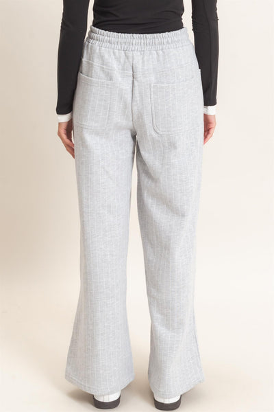 Chester Pinstripe Elastic Waist Sweatpants