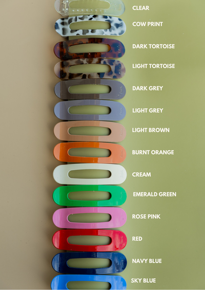 OVERSIZED LAY DOWN CLAWS ( 33 COLORS )