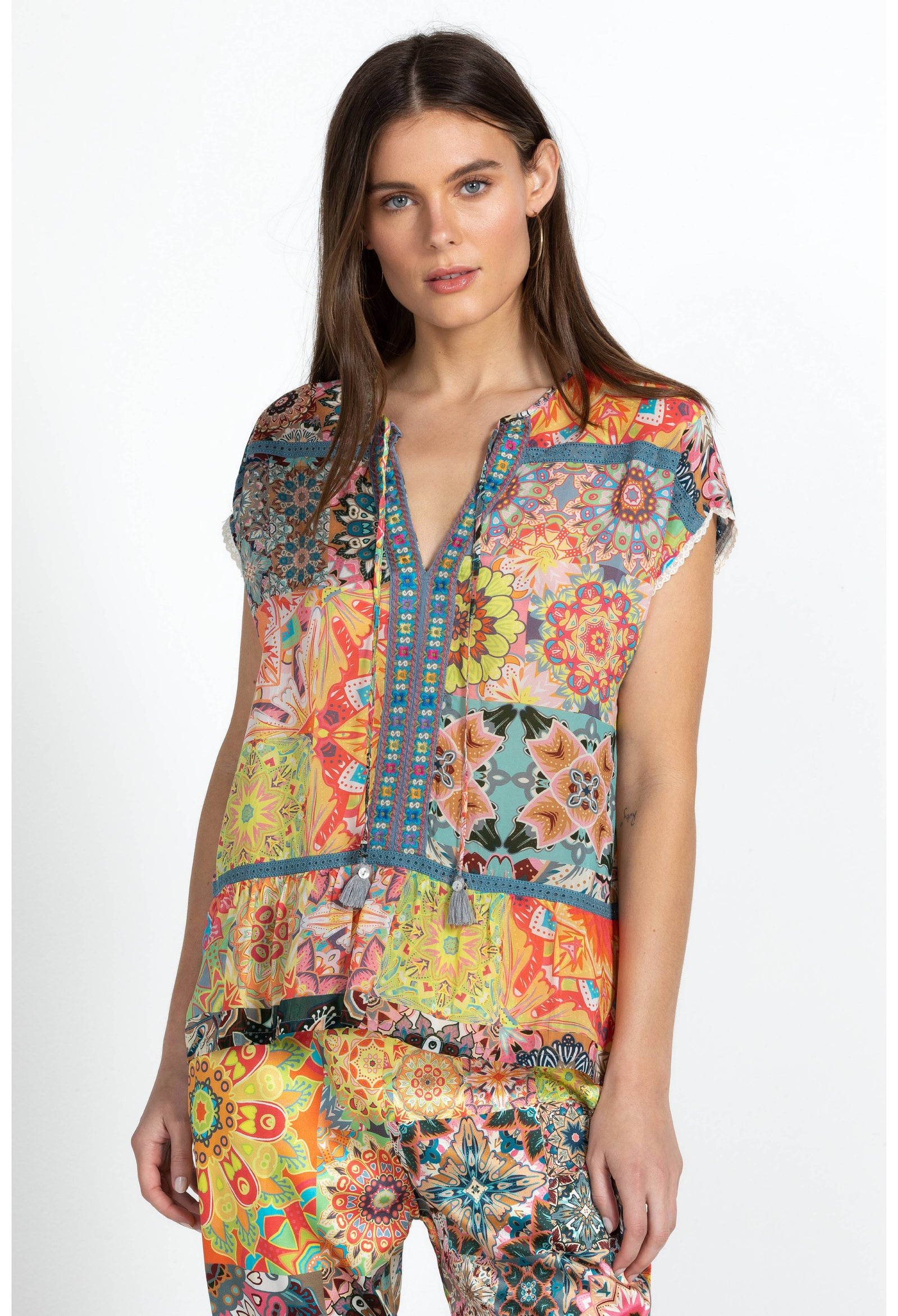 Johnny Was Kalaida Paise Blouse