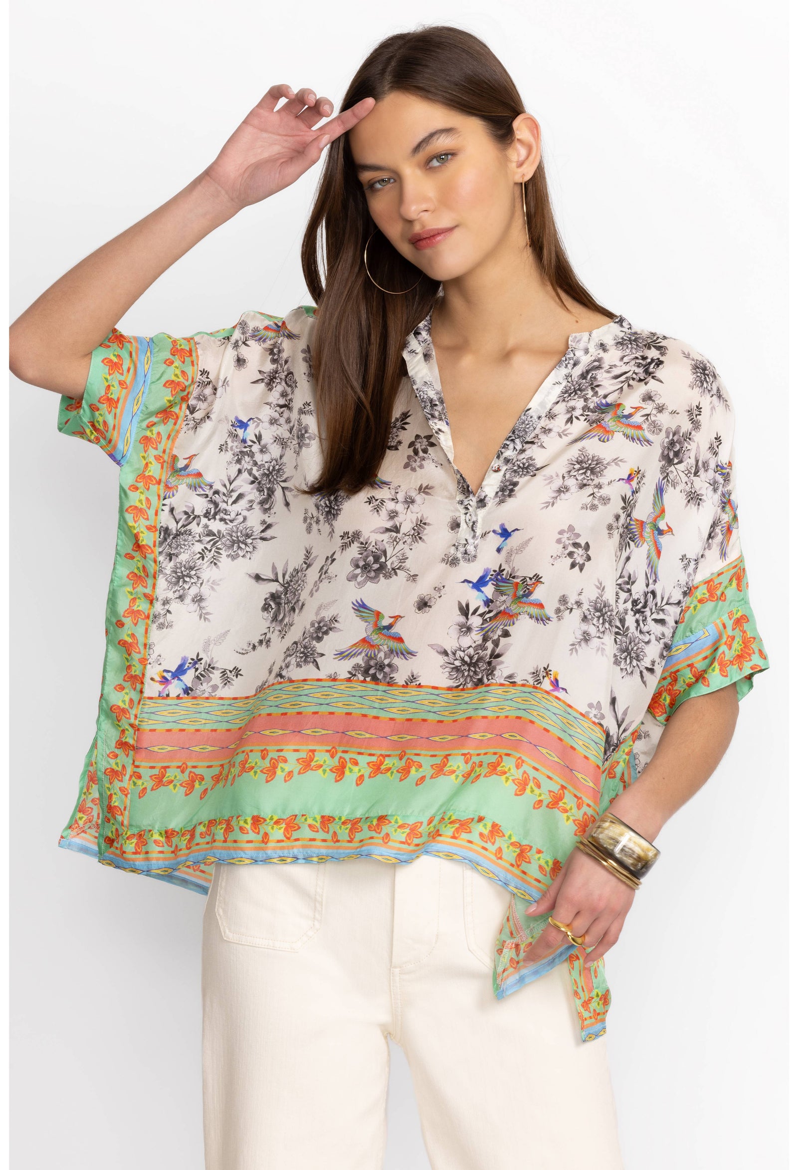 Johnny Was Dreamer Garden Carla Blouse