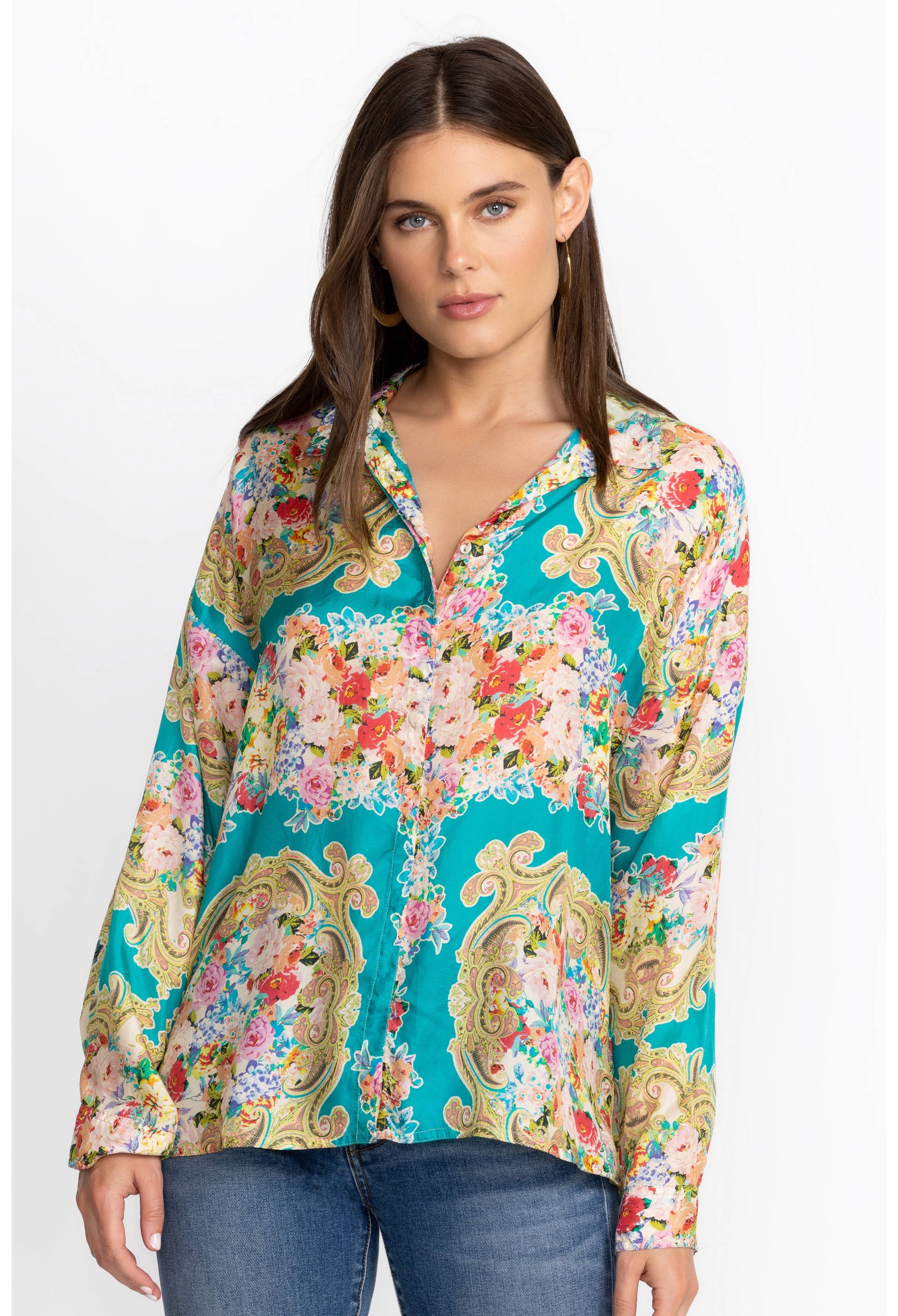 Johnny Was Rivoray Arie Button Up