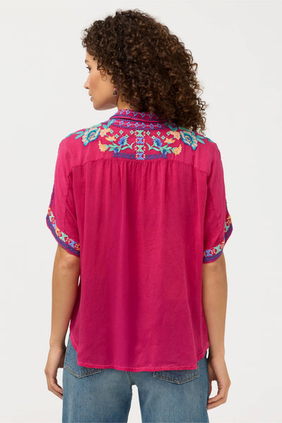 Johnny Was Audrey Short Sleeve Shirt - Lunes