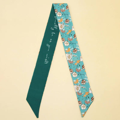 Chic Floral Letter Twilly Scarf Gift Wrap