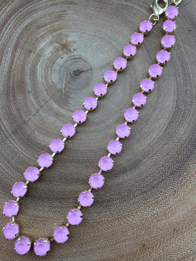 TOVA Oakland Necklace & Izzy Bracelet PINKS