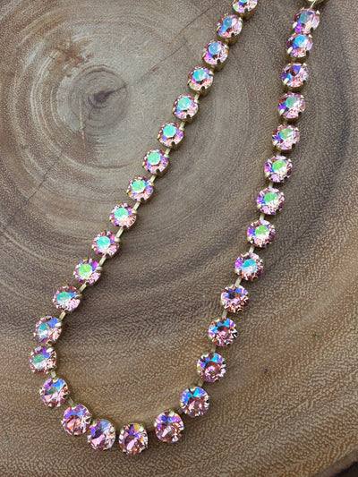 TOVA Oakland Necklace & Izzy Bracelet PINKS