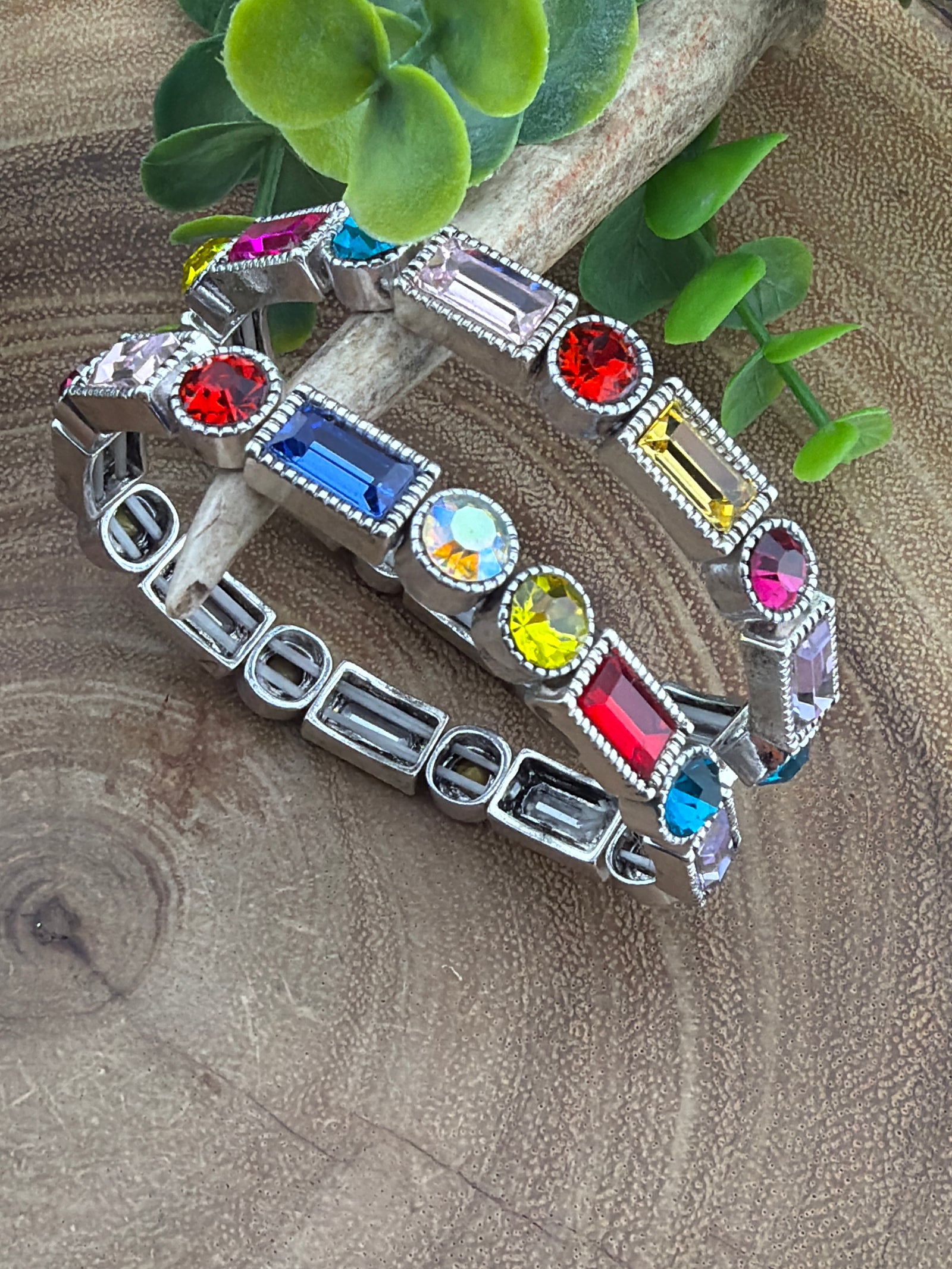 Stretch Multi Jewel Bracelet