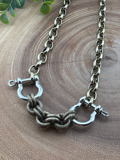 Two-Tone Bit Rope Necklace