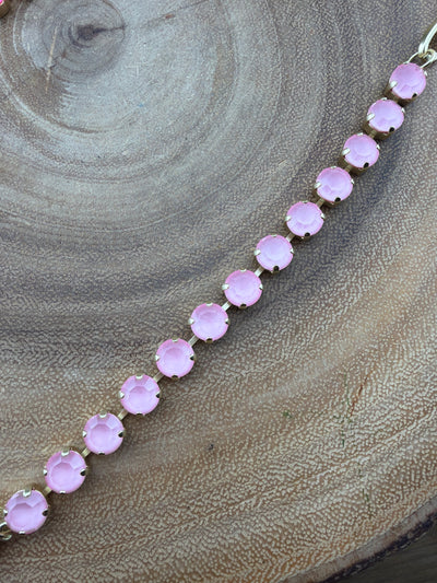 TOVA Oakland Necklace & Izzy Bracelet PINKS