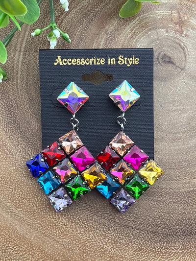 Multi Stone Earrings