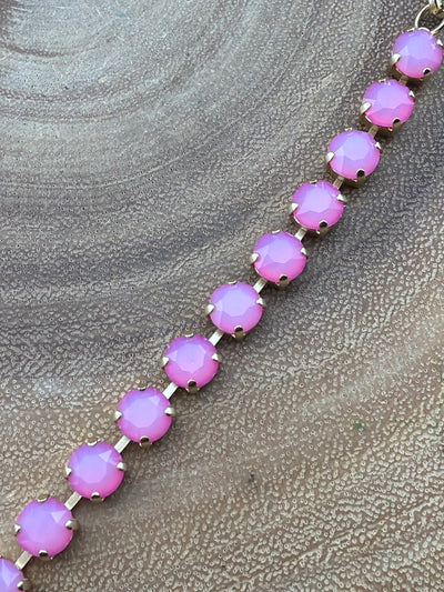 TOVA Oakland Necklace & Izzy Bracelet PINKS