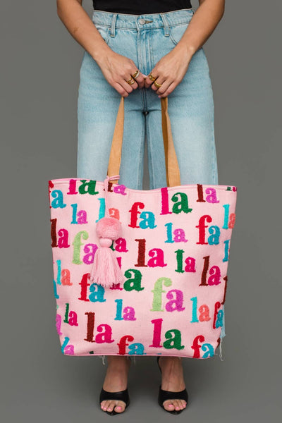 Pink & Multicolored Fa La La Tote
