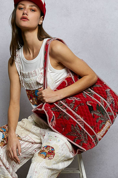 Quilted Large Everyday Tote Bag