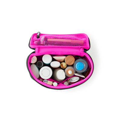 Neoprene Small Train Case- Machine Washable Cosmetic Bag