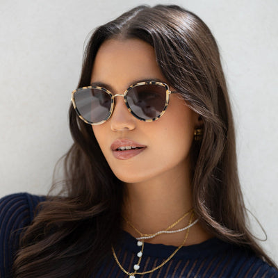 Luna Milky Tortoise Sunglasses