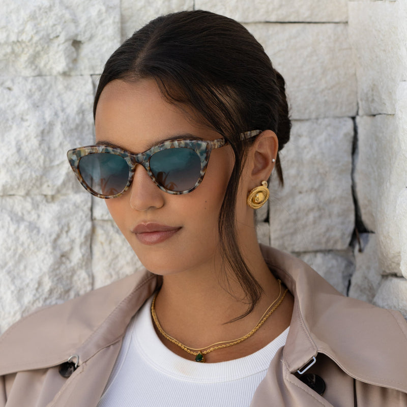 Lily Brown Pearl/Gray Sunglasses