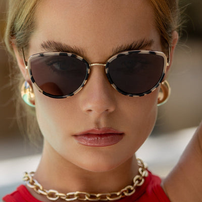 Luna Milky Tortoise Sunglasses