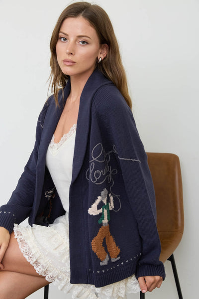 Howdy Embroidered Cardigan