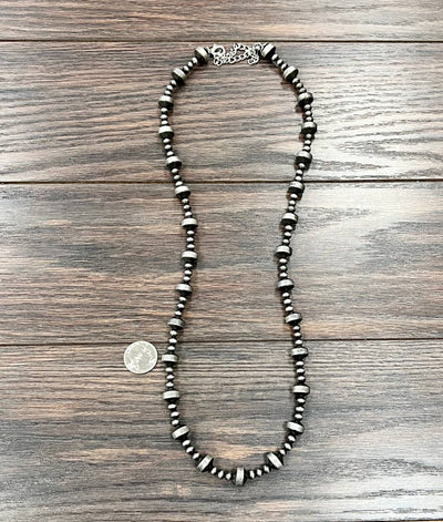 Nix Fashion Navajo Pearl & Rondelle Bead Necklace - 30"