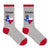 Gray & Red Texas Women's Socks