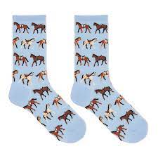 Horses Of Light Blue Women's Socks