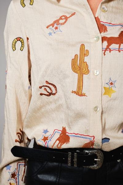 Waylon Western Embroidered Shirt