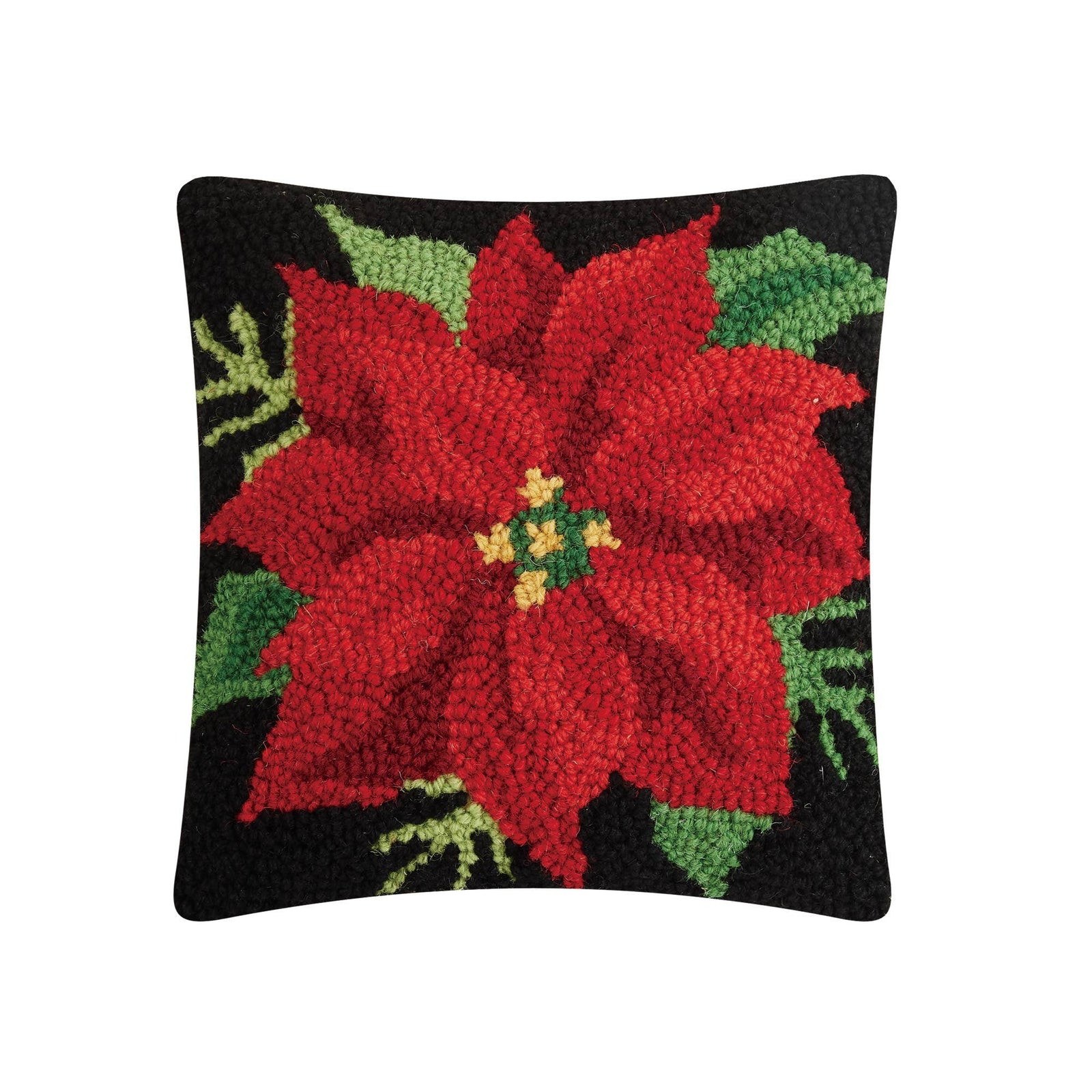 Poinsettia  Hook Pillow