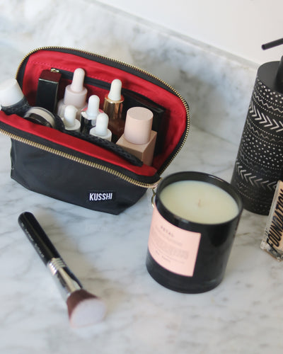 Everyday Makeup Bag — Small Machine Washable Cosmetic Bag
