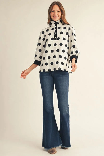 Fran Polka Dot Pullover