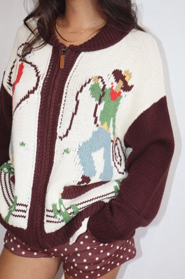 Rodeo Knit Sweater Cardigan