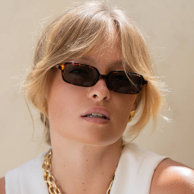 Miki Acetate Rectangular Sunglasses